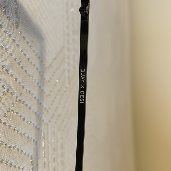 Quay X Desi Black & Silver High Key Sunglasses - Picture 3 of 9